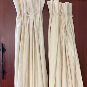 35"x58" Pair Pinch Pleat Curtain Draper Panels